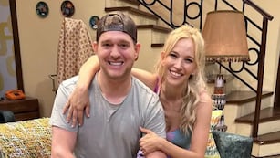 La actriz regresó a Argentina para grabar una nueva producción y Bublé la acompañó.