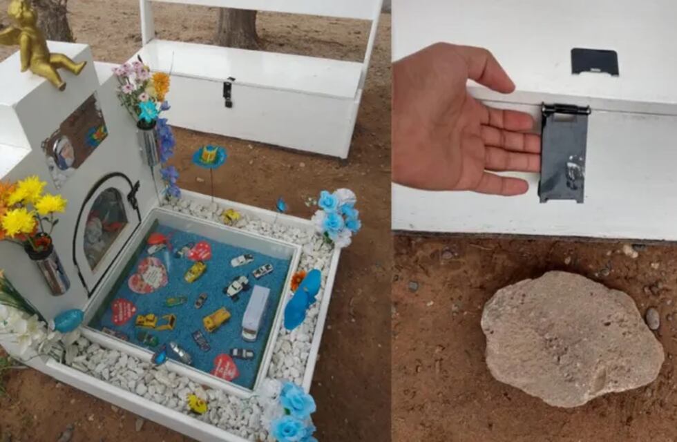 Robaron la tumba de un bebé en un cementerio de Neuquén