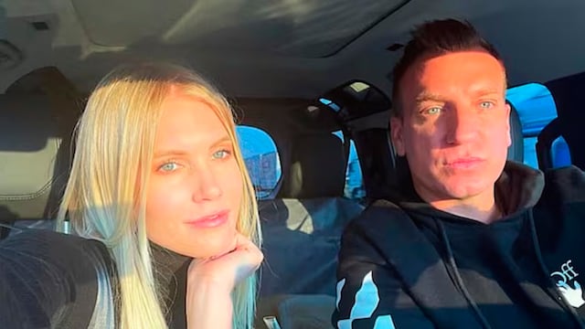 Daniela Christiansson y Maxi López. Foto: web.