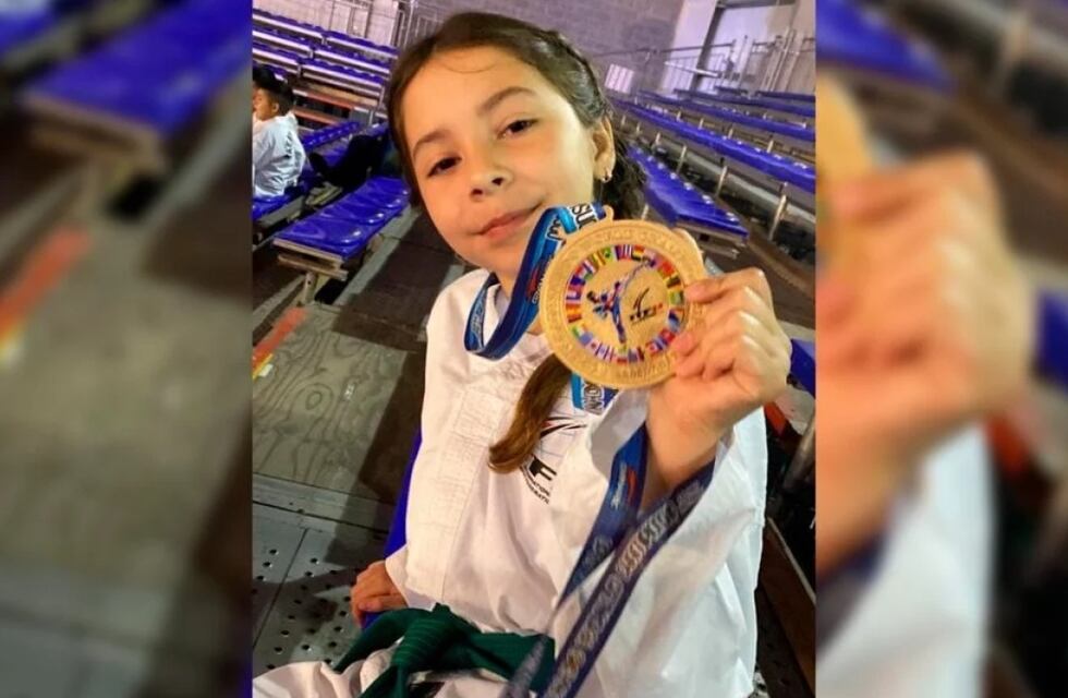 Una pequeña de 10 años de San Luis, campeona del Mundo en Taekwondo