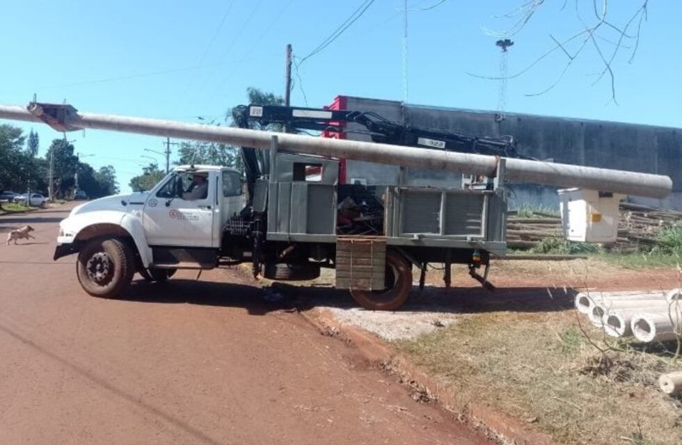 Wanda: Energía de Misiones realiza trabajos de modernización de redes eléctricas