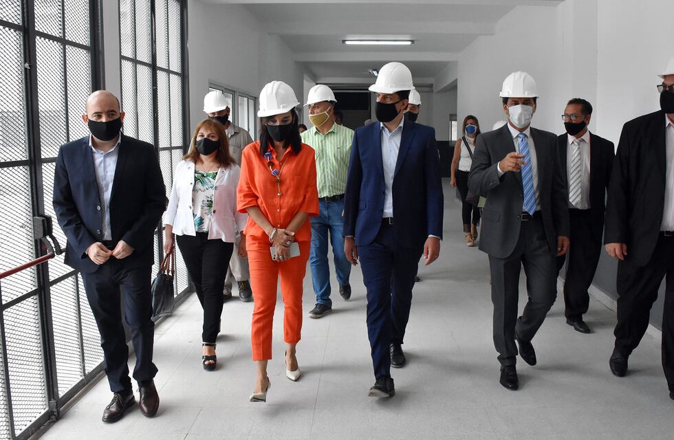 La Banda: el ministro Nicolás Trotta visitó la construcción de la Técnica N° 6