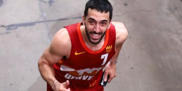 El cordobés concretó su primer "doble-doble" en la NBA. (Foto: @Nuggets)