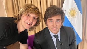 Iñaki Gutiérrez y el presidente Javier Milei. Foto: X