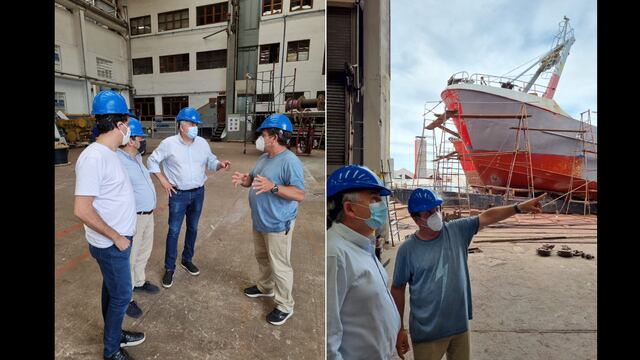 En Mar del Plata el gobernador Morales recorrió las instalaciones del Astillero Naval "Federico Contessi", interiorizándose sobre las actividades fabriles del establecimiento.