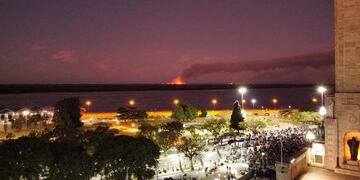 El fuego comenzó a propagarse a la tarde cerca del sitio donde estaban los brigadistas.