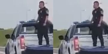 La imagen que llamó la atención de los cordobeses en avenida Circunvalación.