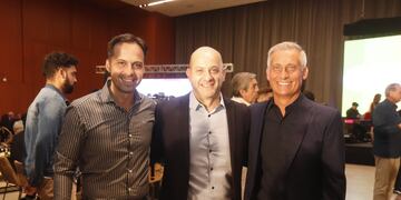 Sebastian Boldrini, Secretario de Turismo de Villa Carlos Paz, Daniel Gómez Gesteira, Intendente de Carlos Paz y Esteban Avilés, Presidente de la Agencia Córdoba Turismo.