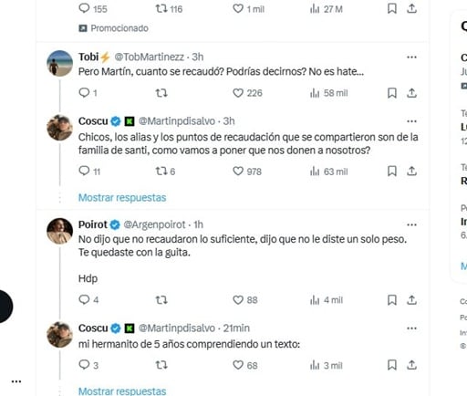 La mamá de Santino, el niño posadeño internado en Singapur, puso en duda el “Streaming solidario” de Coscu y Leo Paredes.