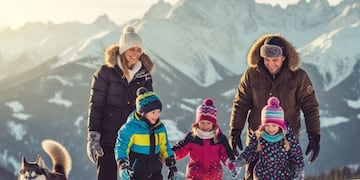 Vacaciones de Invierno en Argentina 2025 (Imagen generada con IA/Gemini)