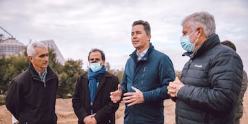 El vicegobernador Manuel Calvo recorrió este viernes la obra de pavimentación de la Ruta Provincial N° 10,
