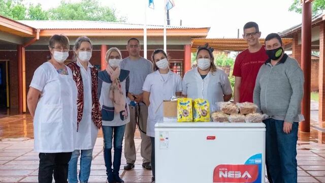 COSPVAL realizó donaciones a dos escuelas de Comandante Andresito