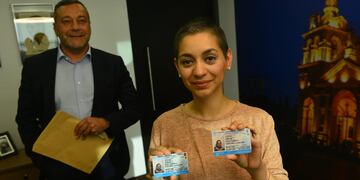 Final feliz. Florencia obtuvo un nuevo registro sin leyenda discriminatoria. (Foto / Javier Ferreyra)