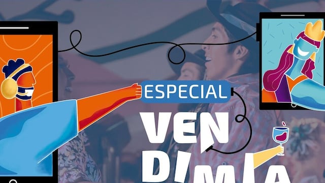El equipo número 13 integrado por María Belén Díaz; Paula Minati y Cecilia Belén Flores ganaron el concurso para el afiche de la Fiesta Nacional de la Vendimia 2021. Gentileza Gobierno de Mendoza
