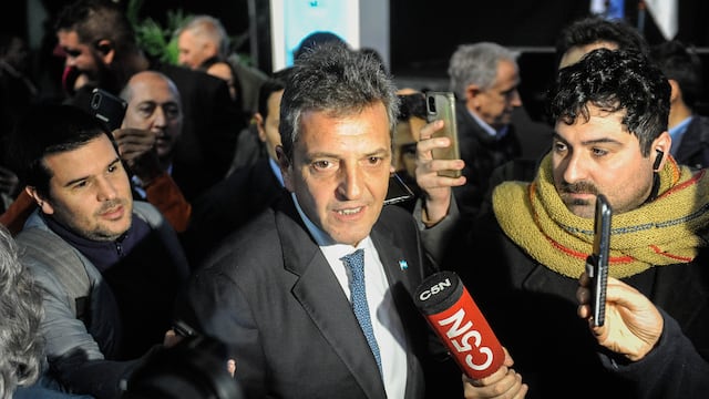 Massa en la exposición ganadera en la Sociedad Rural de Buenos Aires. Foto: Federico Lopez Claro