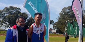 Juan Esteban Britos se adjudicó los 100 metros de la categoría Sub 16 (T40) en los Torneos Bonaerenses.