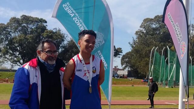 Juan Esteban Britos se adjudicó los 100 metros de la categoría Sub 16 (T40) en los Torneos Bonaerenses.