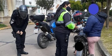 Operativo vial: le sacaron la moto
