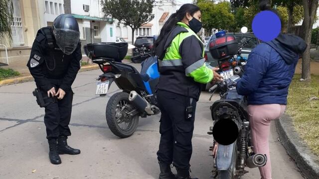 Operativo vial: le sacaron la moto