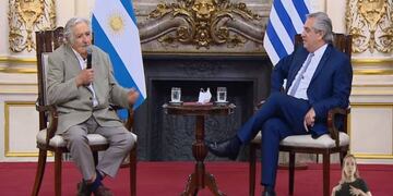 Pepe Mujica expresó un emotivo discurso en Casa Rosada.