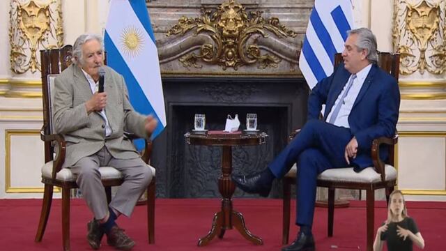 Pepe Mujica expresó un emotivo discurso en Casa Rosada.