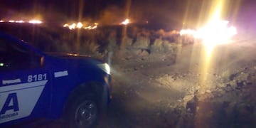 Se quemaron pastizales