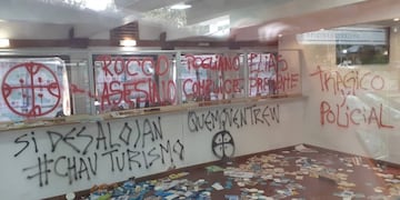 Dos mujeres fueron imputadas por el ataque a la Oficina de Turismo de El Bolsón.