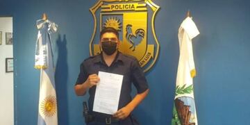 Juan Orlando Valdez, policía reconocido