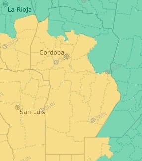 Dónde rige alerta amarilla por tormenta este viernes 28 de noviembre en Córdoba.