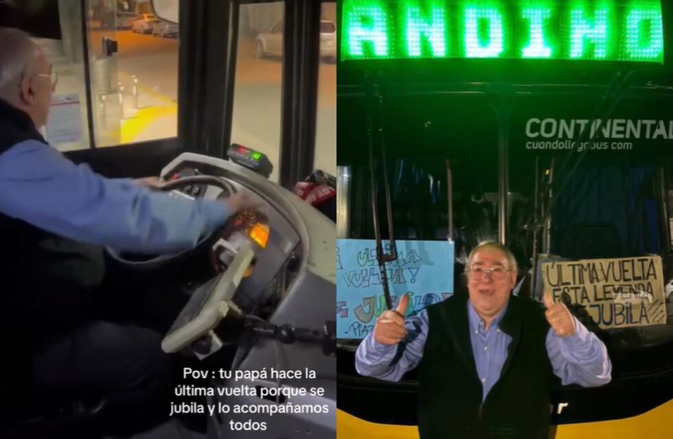 El video viral de un colectivero que se jubiló y fue ovacionado por sus pasajeros