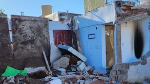 Murió una mujer en un derrumbe en Villa María.