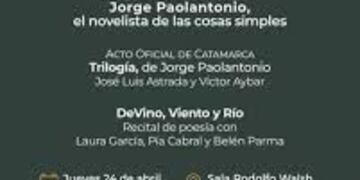Catamarca en la Feria del Libro: literatura, memoria y música en torno a Jorge Paolantonio.