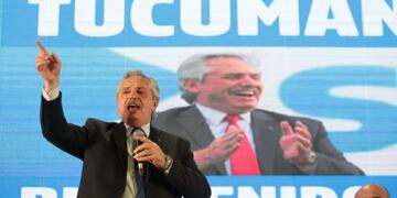 Alberto Fernández en Tucumán.