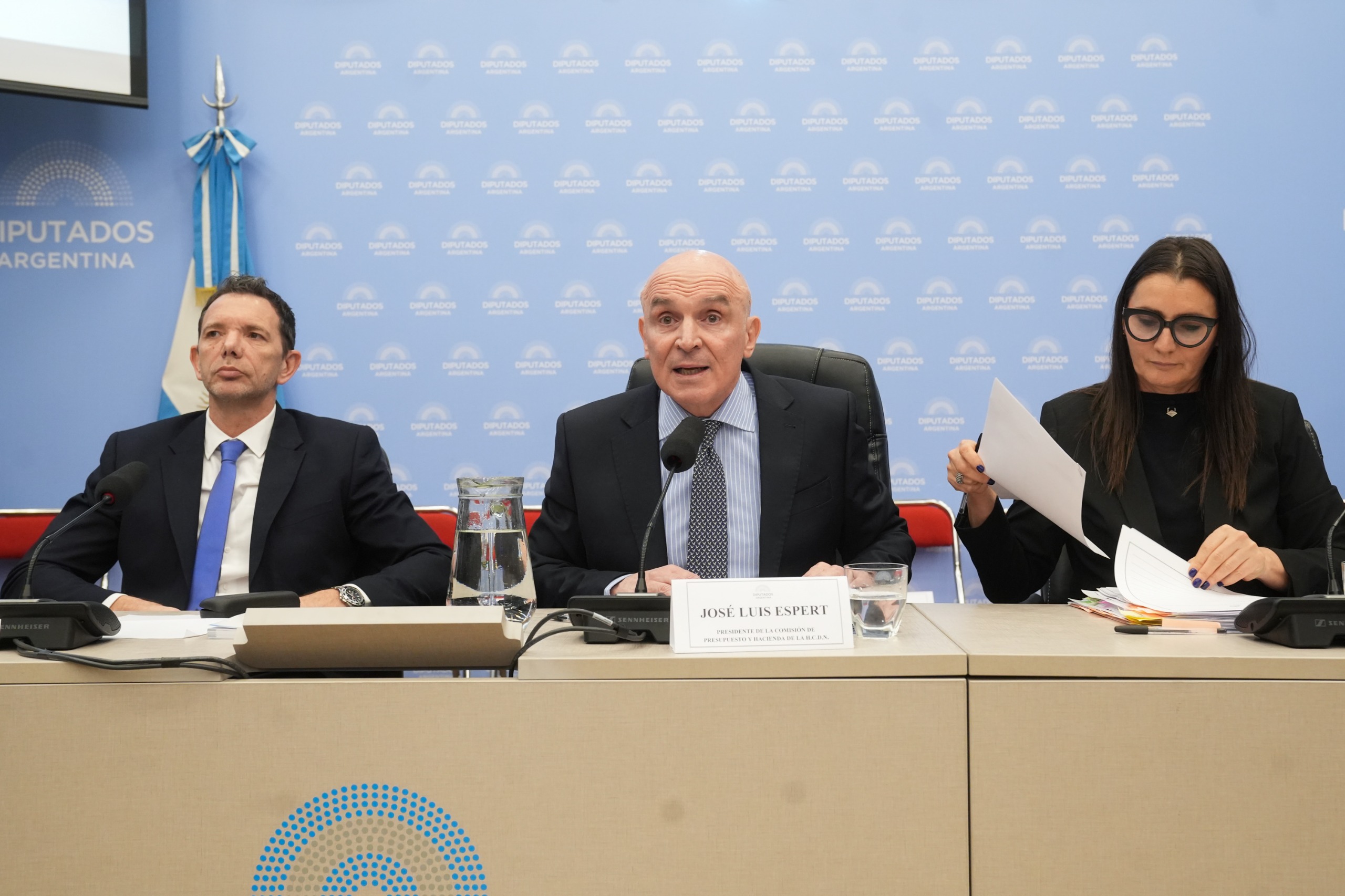 José Luis Espert en la última reunión de la Comisión de Presupuesto y Hacienda (Foto: HCDN)