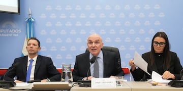 José Luis Espert en la última reunión de la Comisión de Presupuesto y Hacienda (Foto: HCDN)