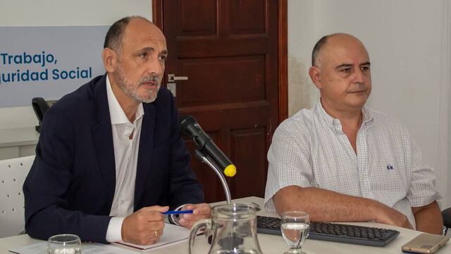 El subsecretario de Empleo, Eduardo Massot, encabezó la reunión junto al director regional del Ministerio de Trabajo en la capital, Juan Mario Quagliotti.