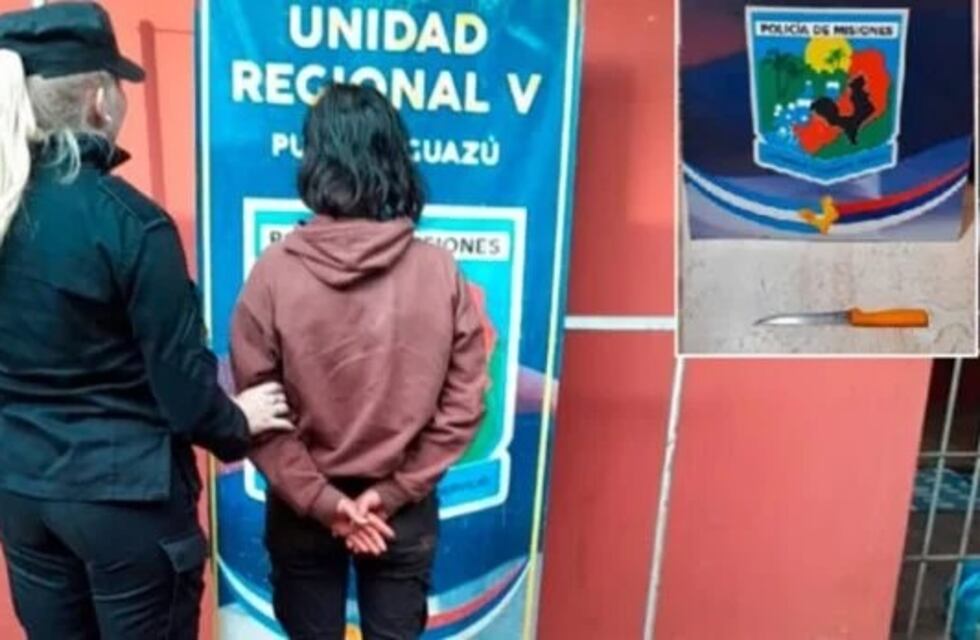 Detuvieron a la acusada de haber apuñalado a una mujer en Comandante Andresito