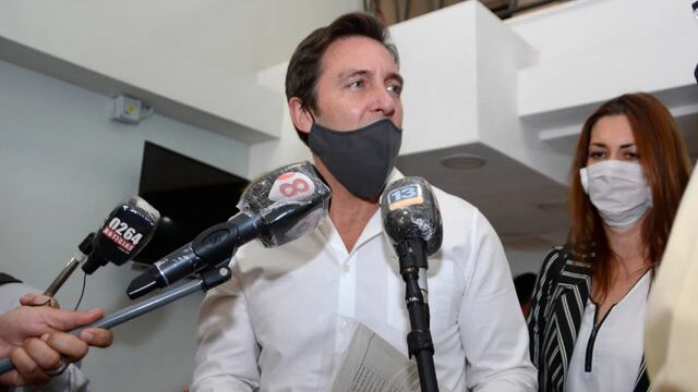 Al ingresar a Tribunales, Cáceres aseguró que iba a "aclarar todo"; sin embargo, no declaró. Tiempo de San Juan