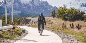 Avanza la obra de la bicisenda “Pensar Malvinas” en Ushuaia