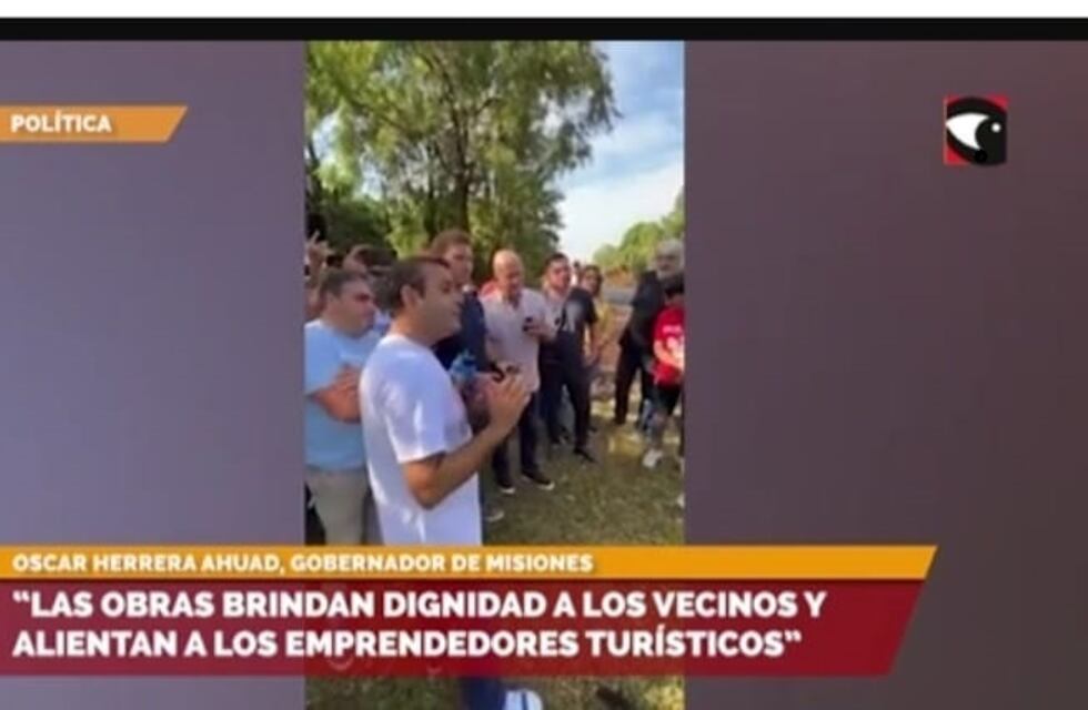 El gobernador de Misiones, Oscar Herrera Ahuad, recorrió obras viales del plan de transformación de Puerto Iguazú