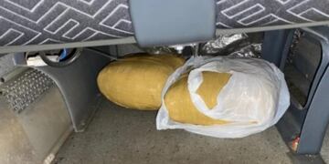 San José: secuestran marihuana trasladada en un ómnibus.
