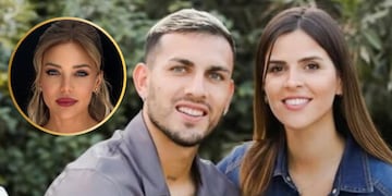 Camila Galante, Leandro Paredes y Evangelina Anderson.