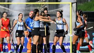 Delfina Thomé anotó el 1-0 para Las Leonas, frente a China en Pro League.