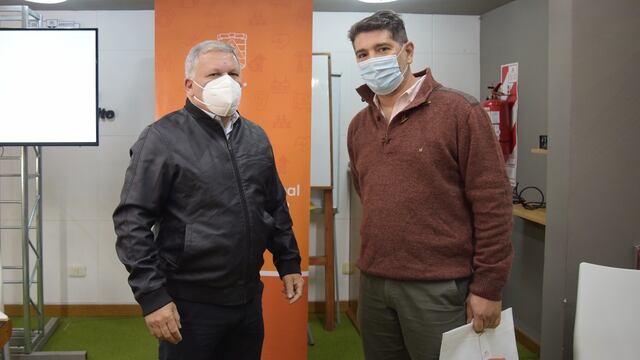 Visita a Arroyito del Dr. Diego Almada asesor del COE y Ministerio de Salud de Cba