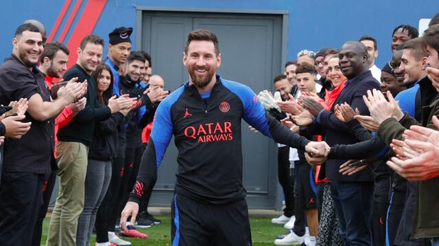 Messi fue agasajado en su regreso al PSG (Prensa PSG)