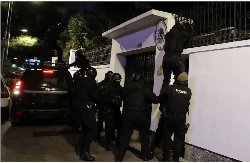 La policía allanó la embajada mexicana en Ecuador y detuvo al exvicepresidente Jorge Glas