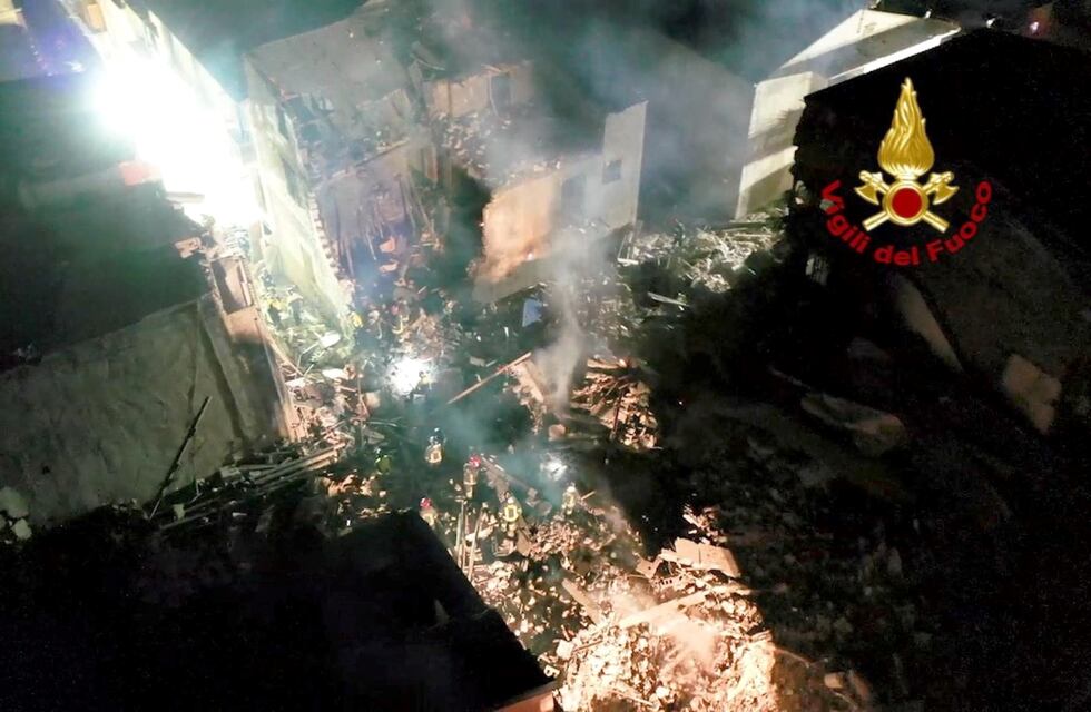 Derrumbe en Italia: al menos tres personas murieron y hay seis desaparecidas