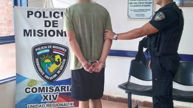 Garupá: robó un celular a punta de machete y fue detenido.