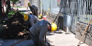 Obra de gas en barrio Parque