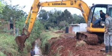 Continúan las obras en barrios de Puerto Iguazú.